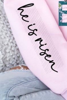 He is risen black SLEEVE 22444 DTF transfer