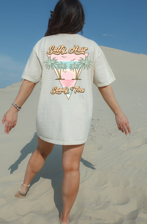 Salty hair sandy toes 22695 DTF transfer
