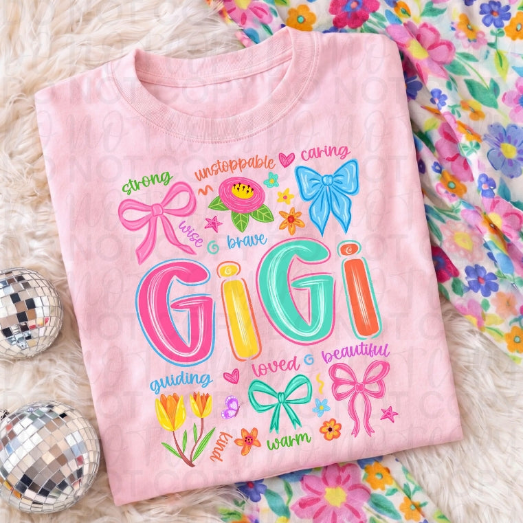 Gigi affirmations DTF Transfer