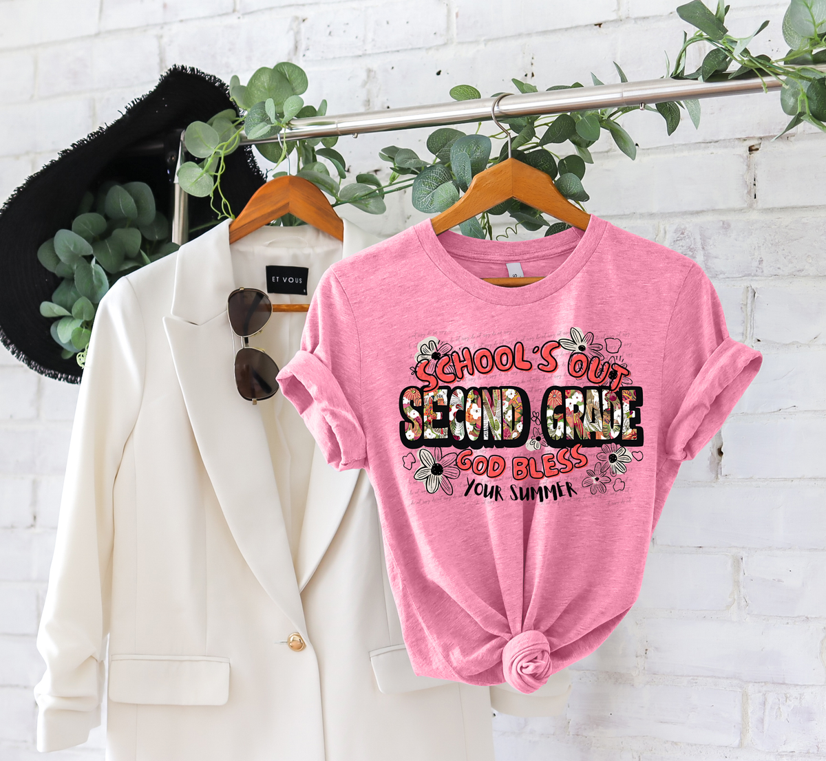 Second Grade School's Out God Bless Your Summer 81387 DTF Transfer