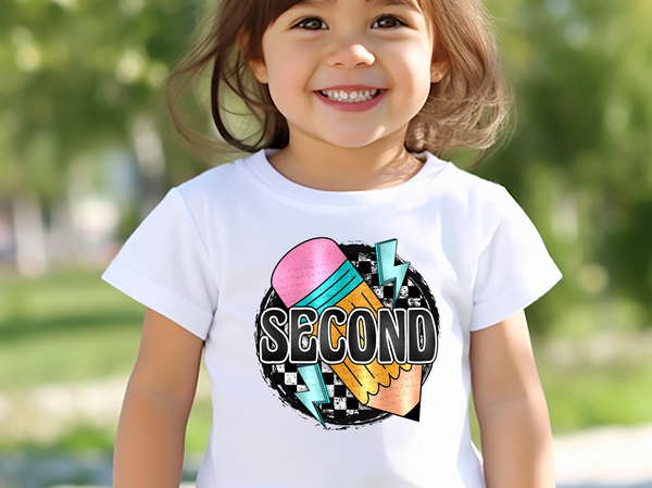 Second Round Checkered Pencil 46754 DTF transfer