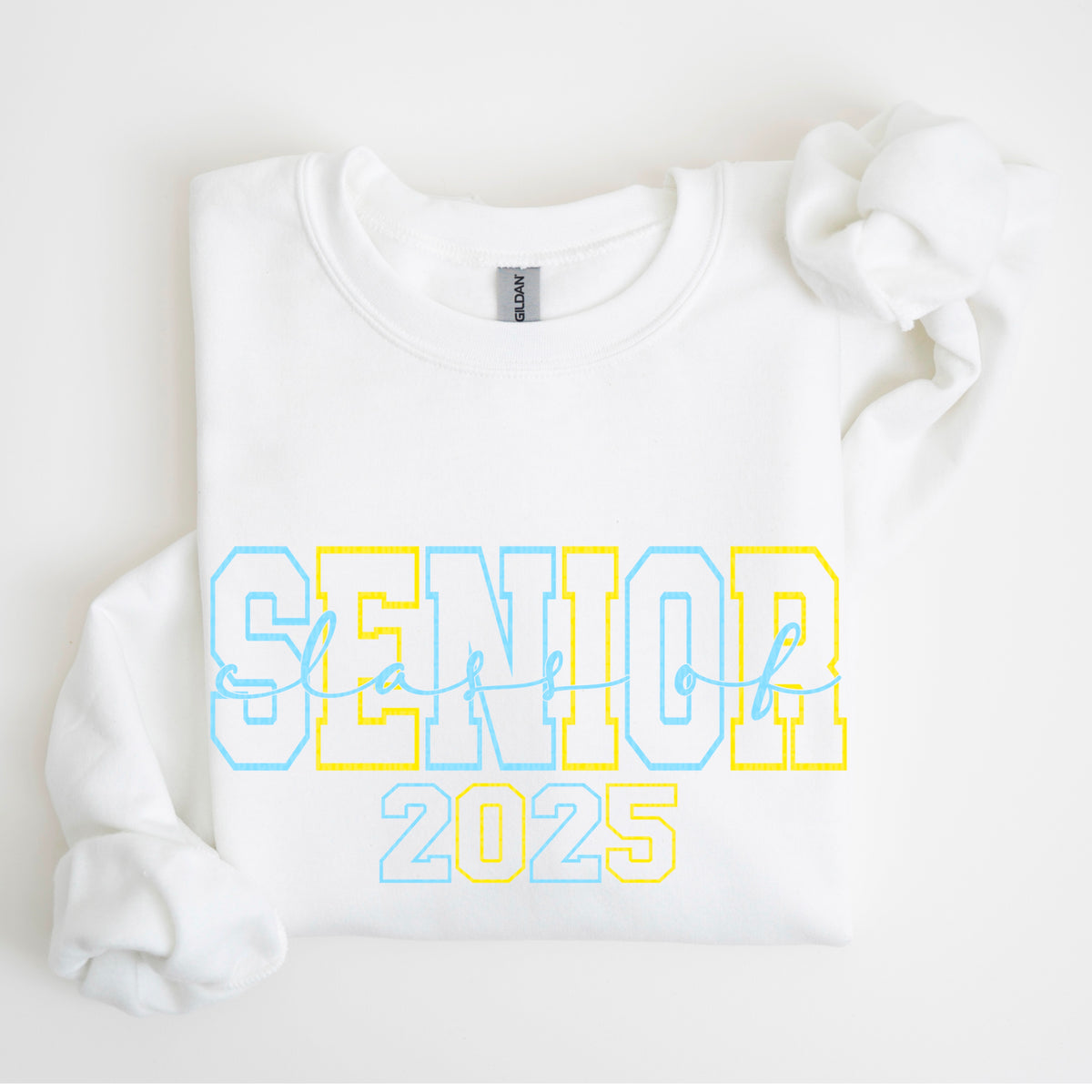 Senior Class Of 2025 Light Blue/Yellow (SDD) DTF Transfer