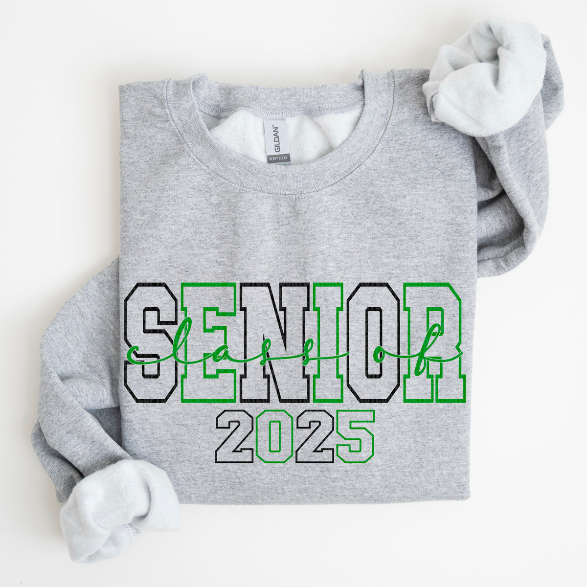 Senior Class Of 2025 Black/Green (SDD) 72713 DTF Transfer
