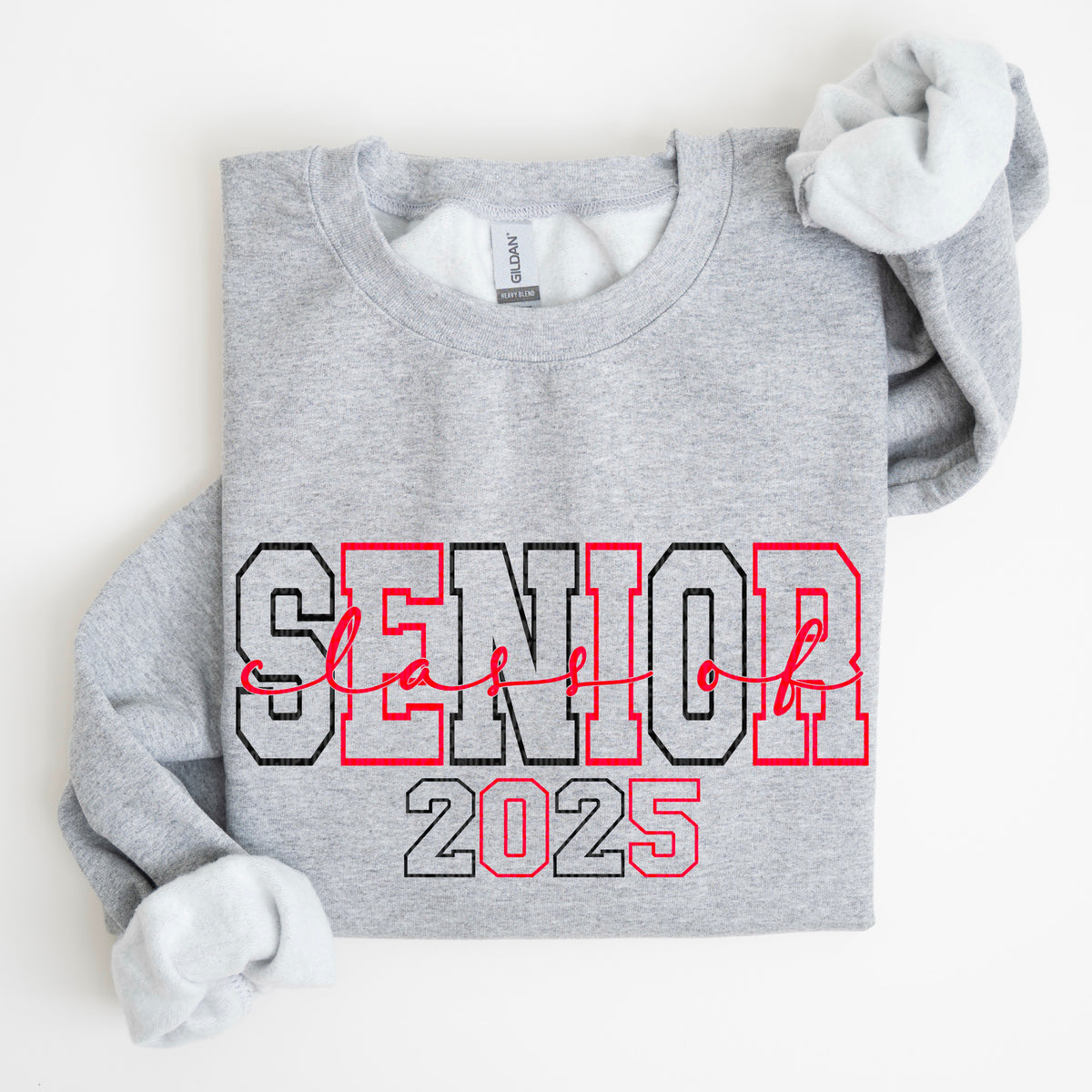 Senior Class Of 2025 Black/Red (SDD) 72715 DTF Transfer