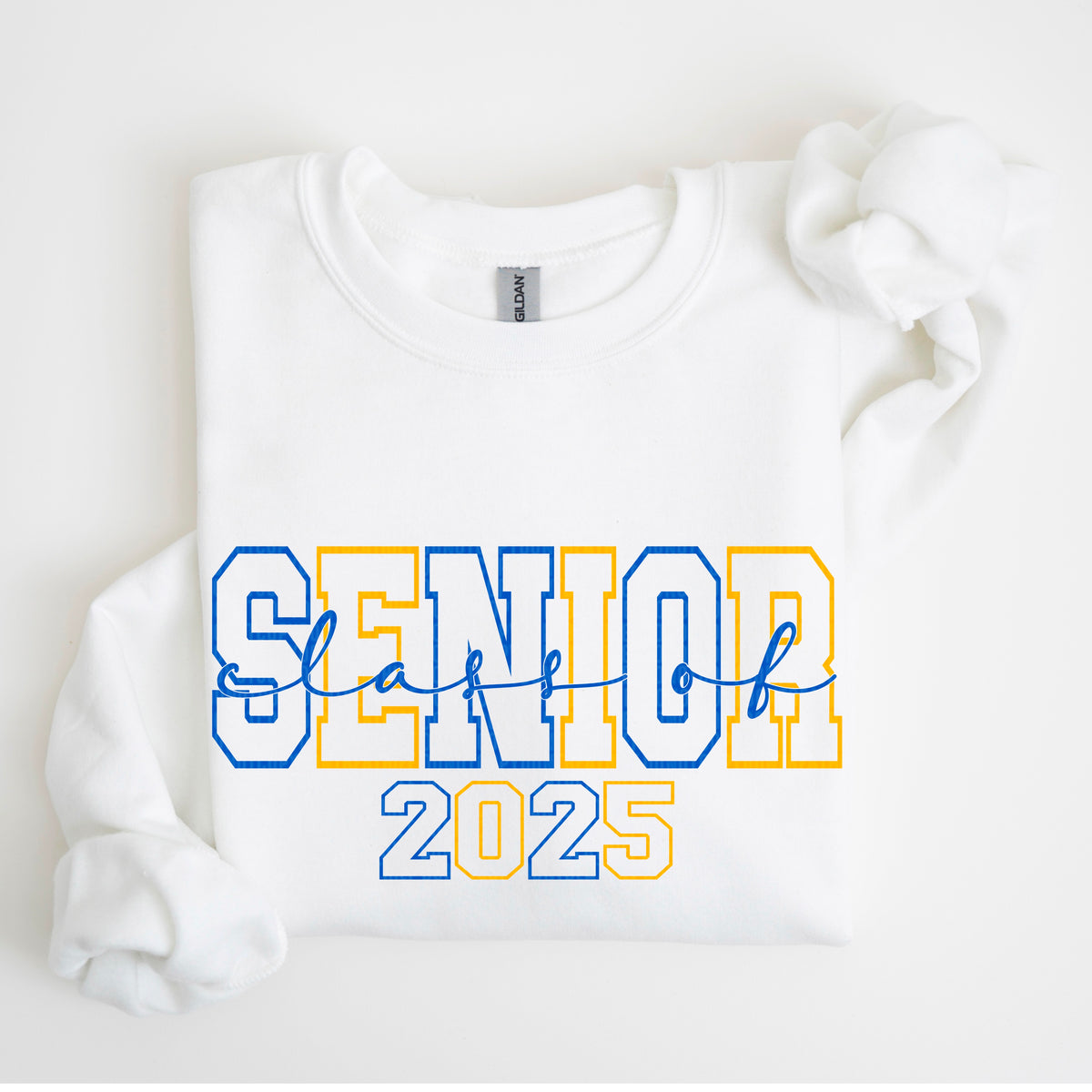 Senior Class Of 2025 Blue/Yellow (SDD) DTF Transfer