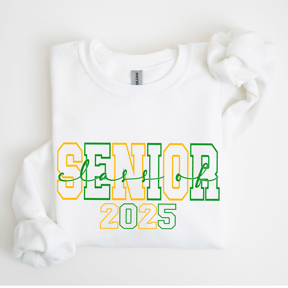 Senior Class Of 2025 Green/Yellowgold (SDD) 72718 DTF Transfer