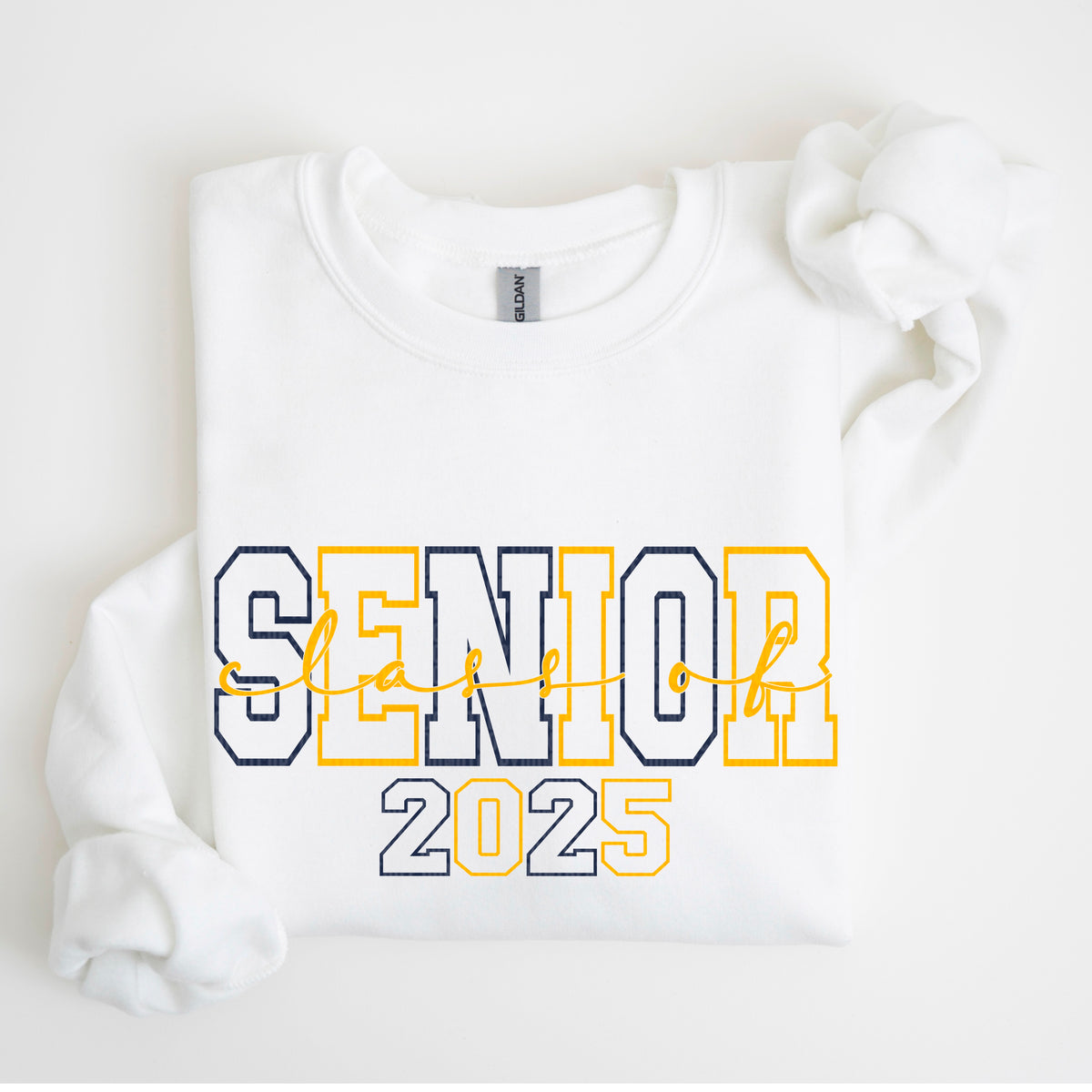 Senior Class Of 2025 navy/Yellowgold (SDD) 72720 DTF Transfer