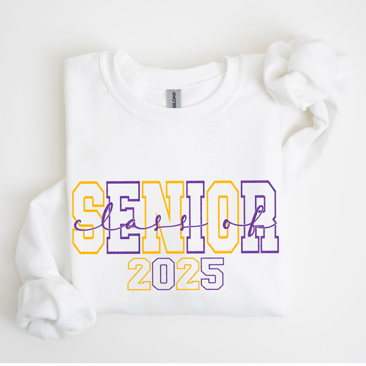 Senior Class Of 2025 Purple/Yellowgold (SDD) 72723 DTF Transfer