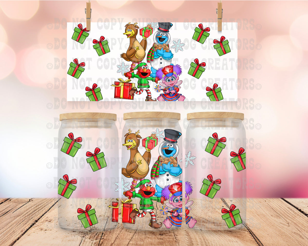 S street Christmas collage (RRD) UV DTF WRAP