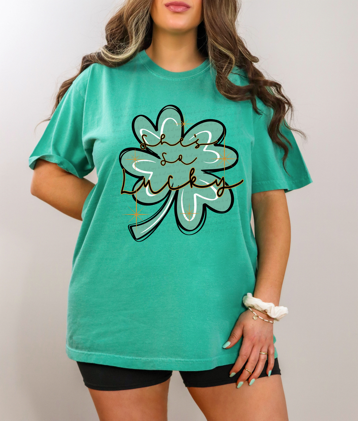 She's So Lucky Clover Leaf 116606 DTF Transfer