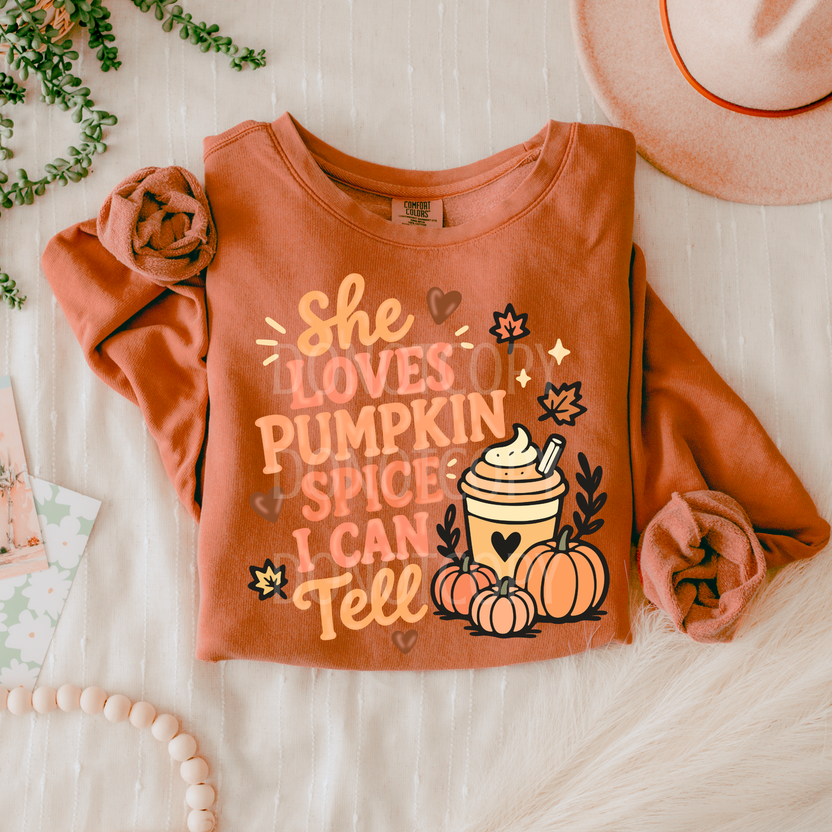 She loves pumpkin spice I can tell (CSG) DTF Transfer