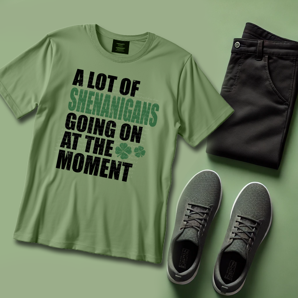 Shenanigans Black Green 81955 DTF Transfer