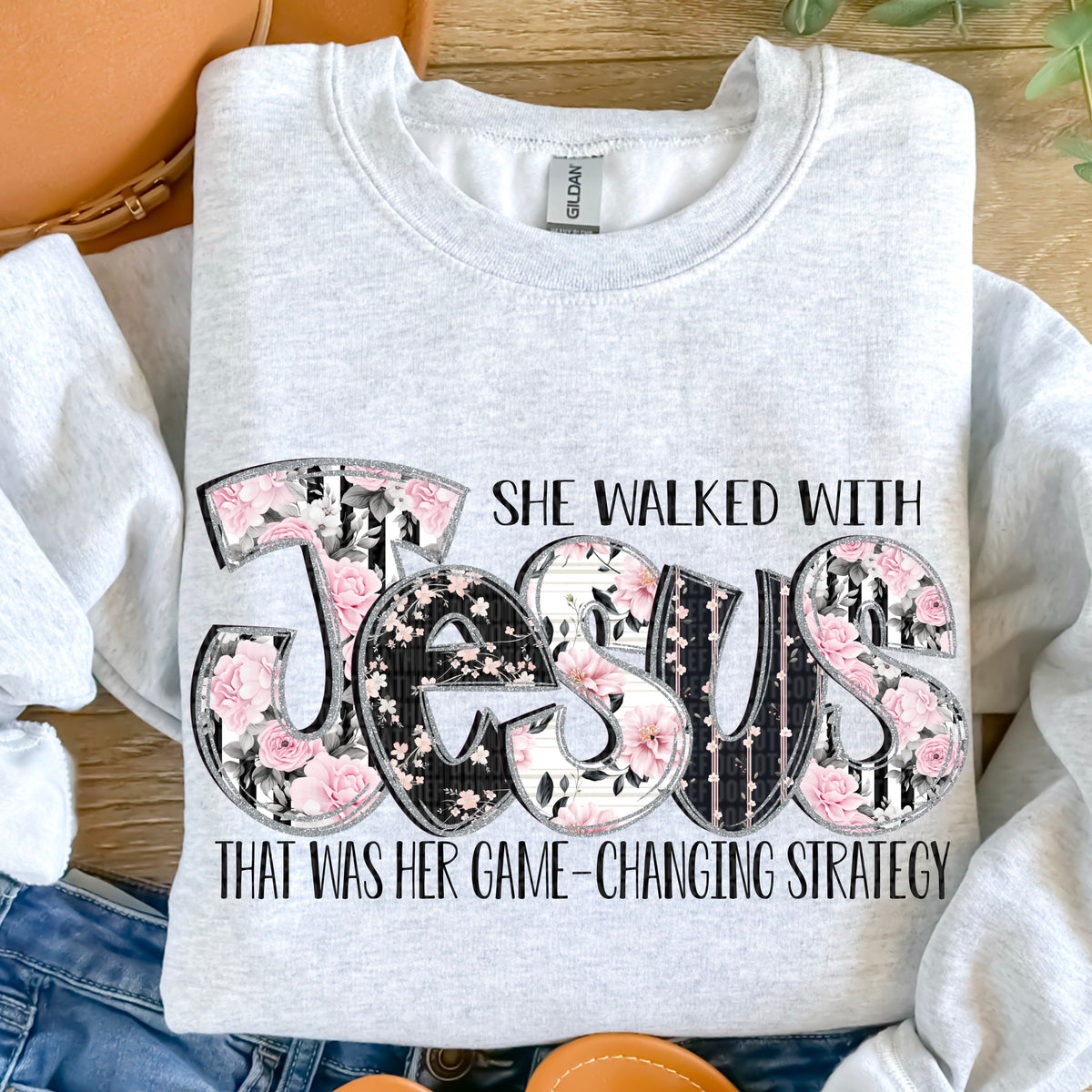 She Walked With Jesus (SDD) DTF Transfer