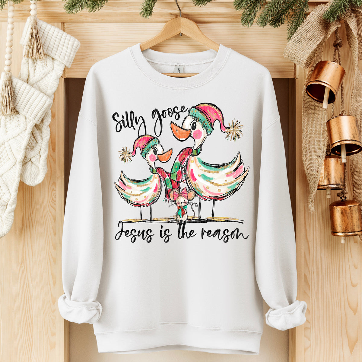 Silly goose Jesus is the reason (SDD) DTF Transfer