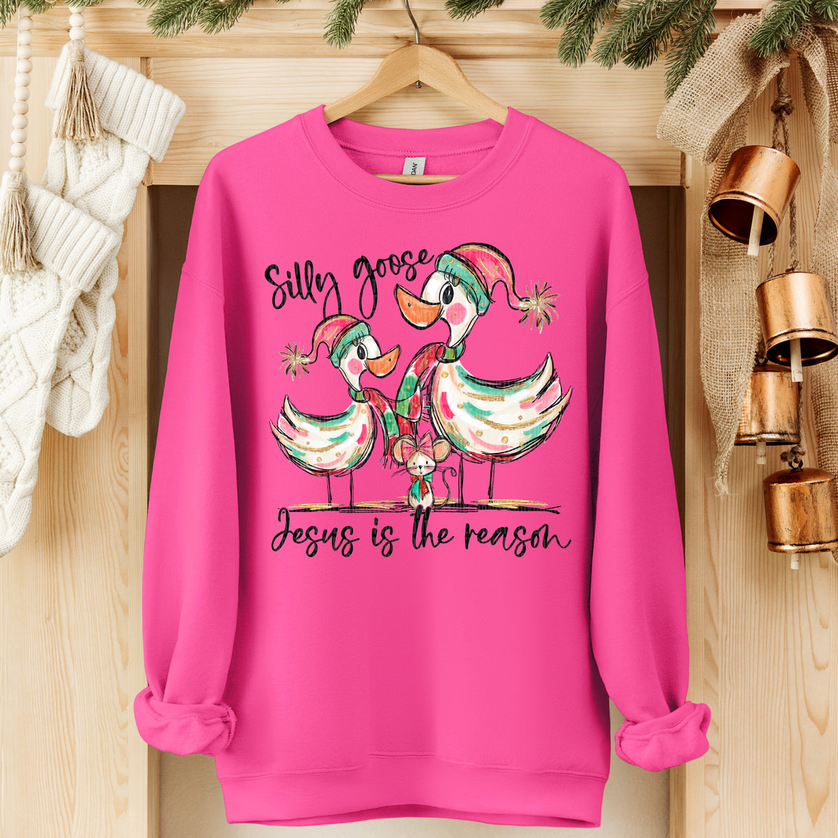 Silly goose Jesus is the reason (SDD) DTF Transfer