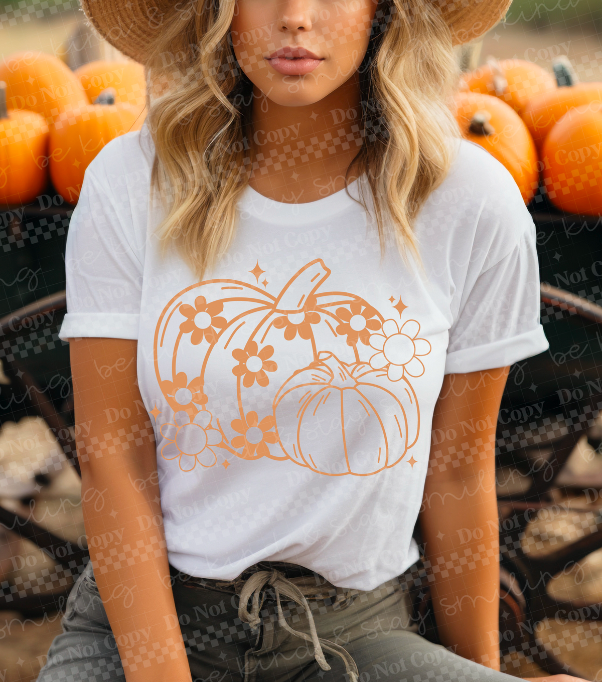 Simple pumpkin 107037 DTF transfer