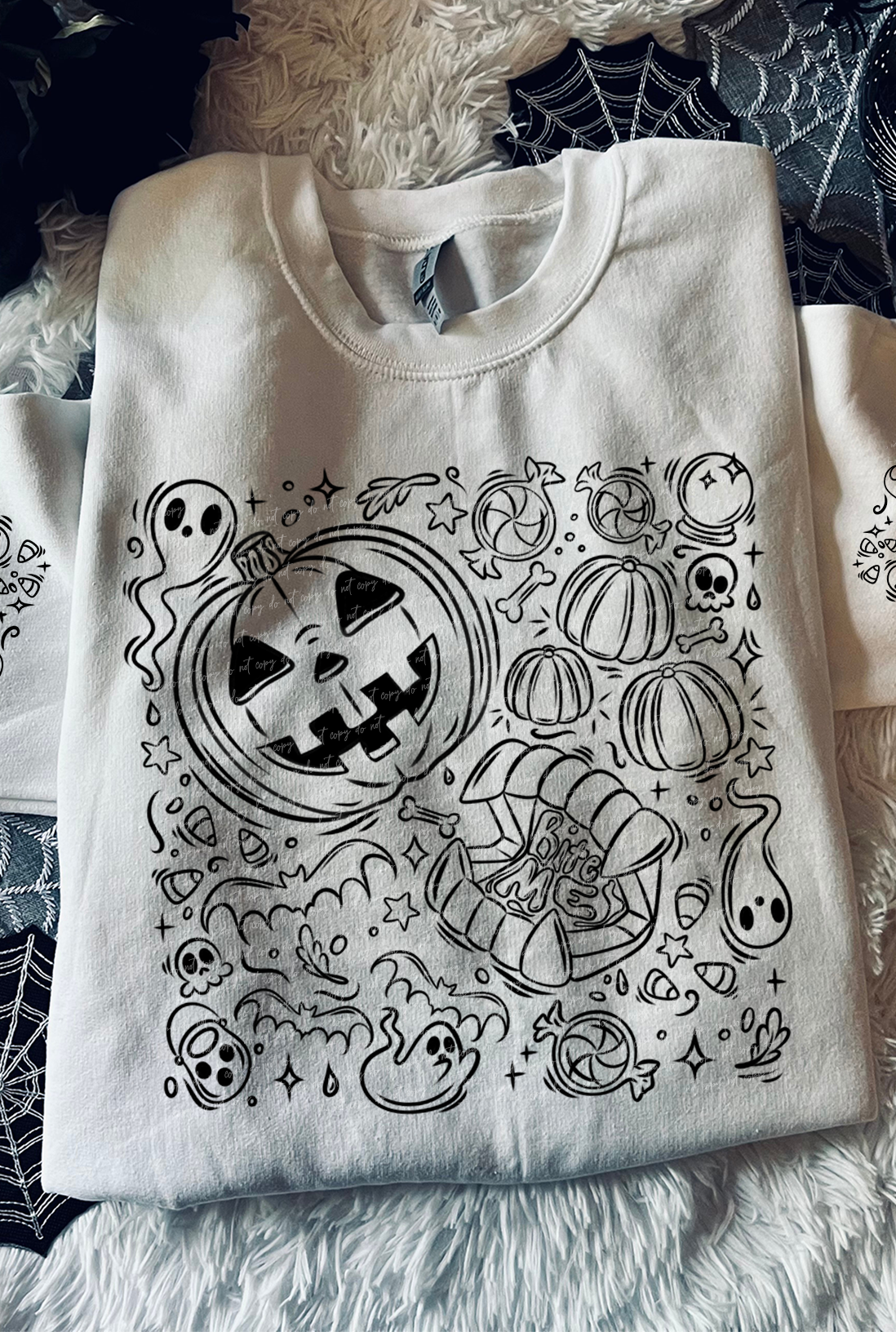 Simply Spooky Black (Front Print) 51492 DTF transfer