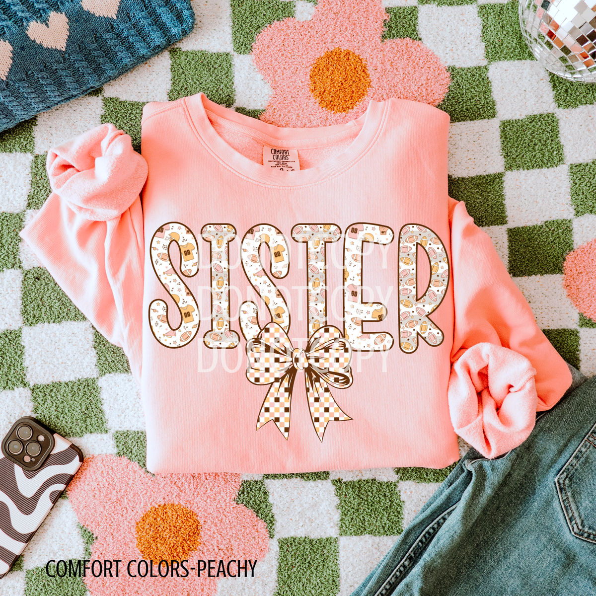 Sister football retro (CSG) 109407 DTF transfer