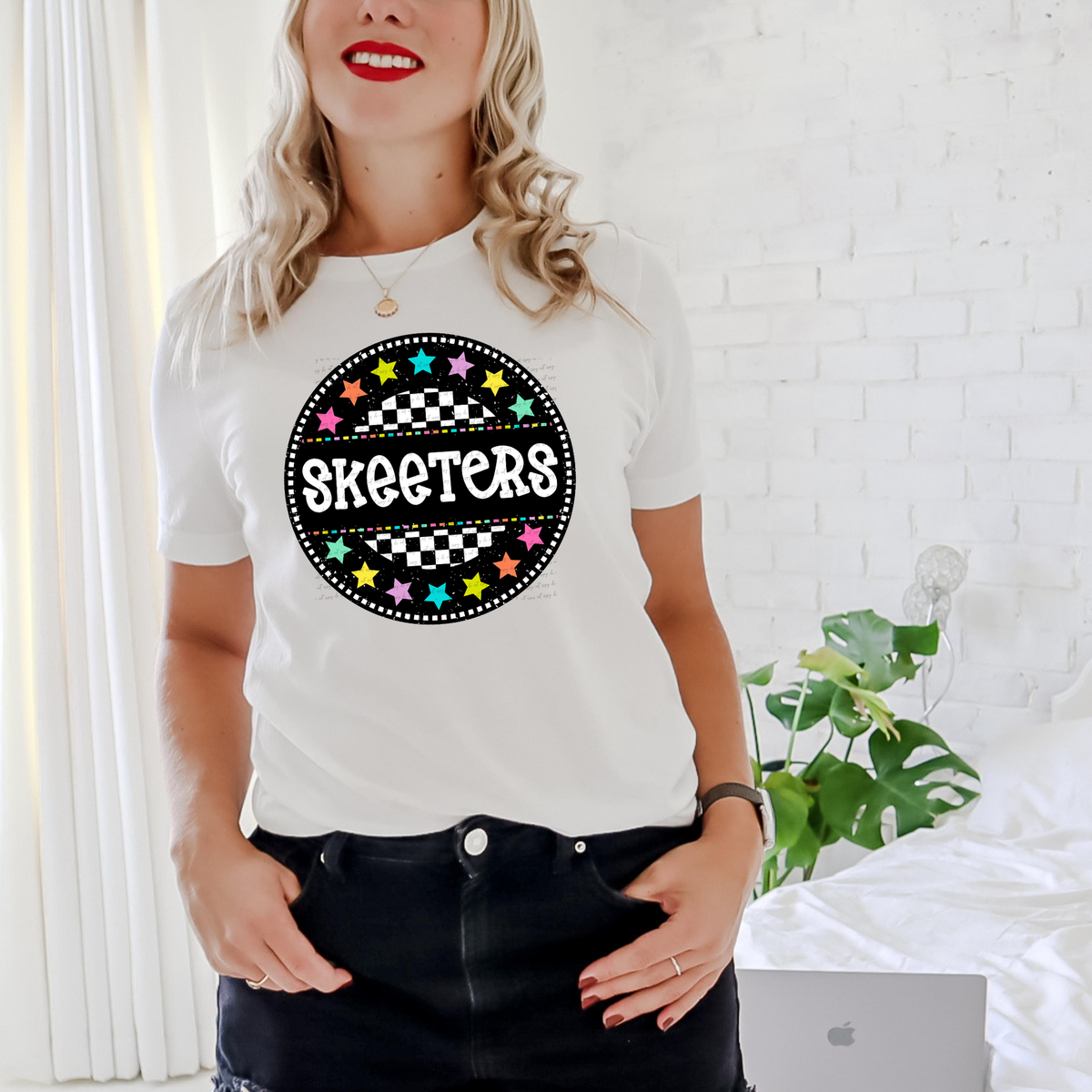 Skeeters Checkered Stars 42262 DTF transfer