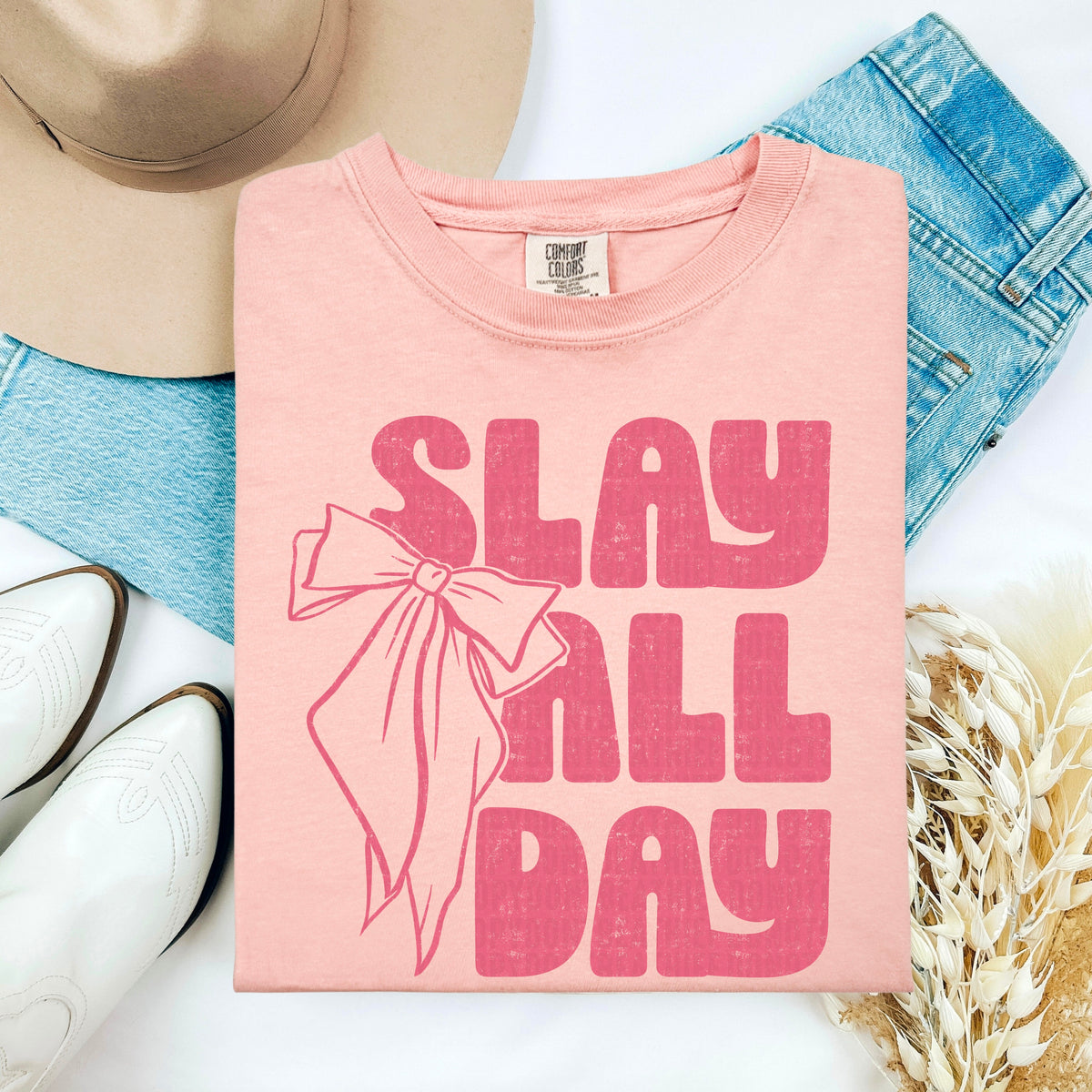 Slay all Day Pink 105145 DTF transfer
