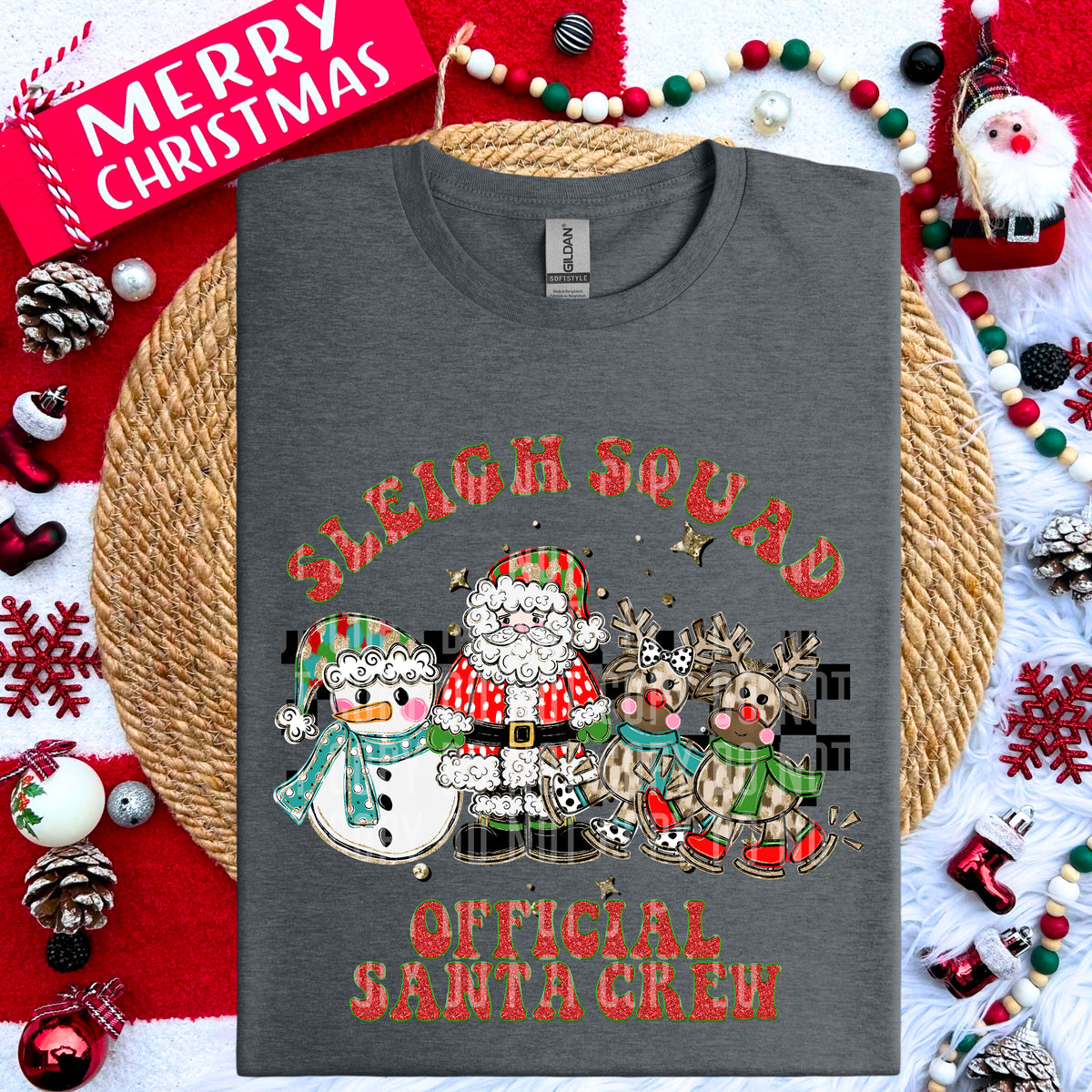 Sleigh Squad Official Santa Crew 69212 DTF transfer
