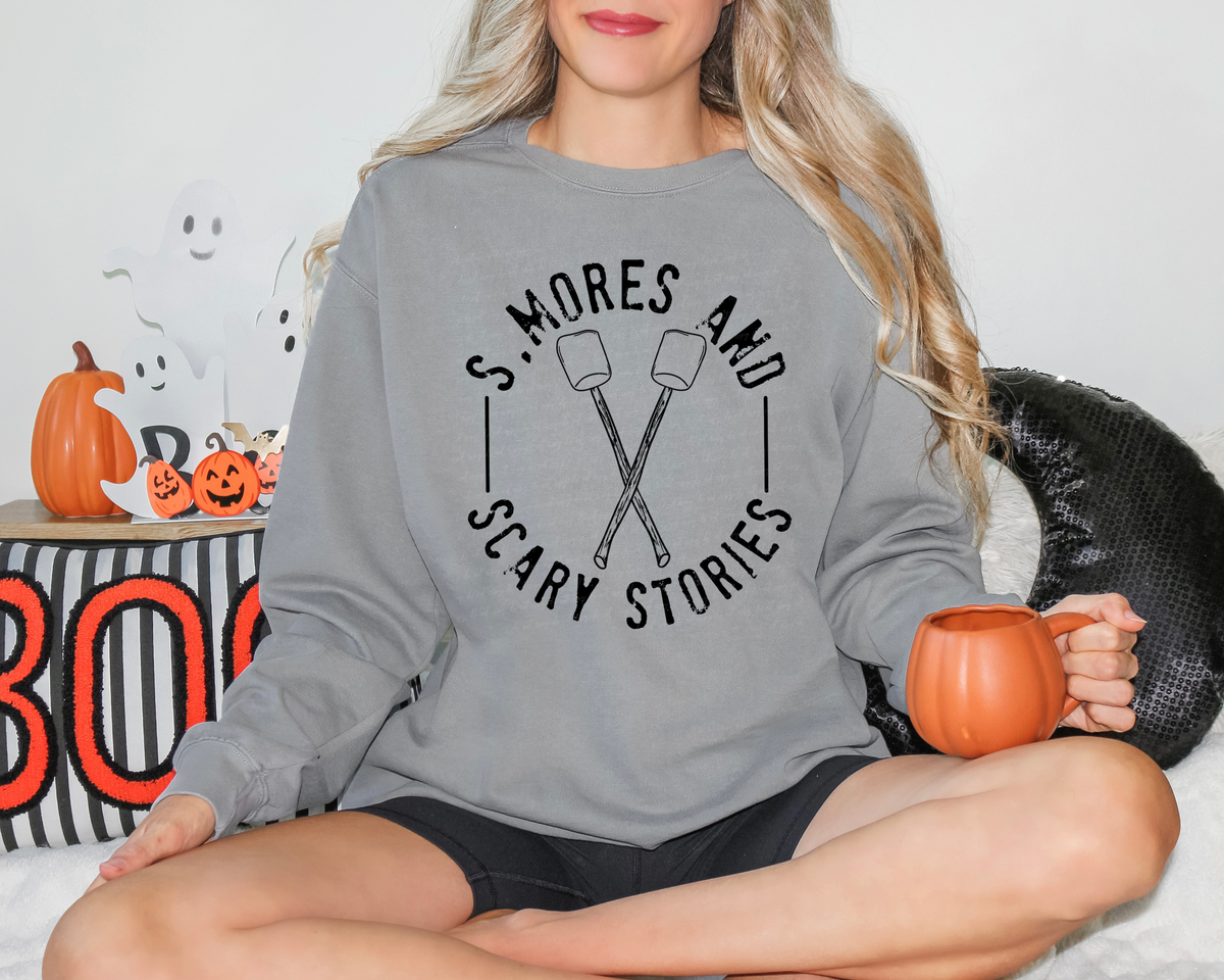 S'mores and Scary Stories Marshmallow 114737 DTF transfer