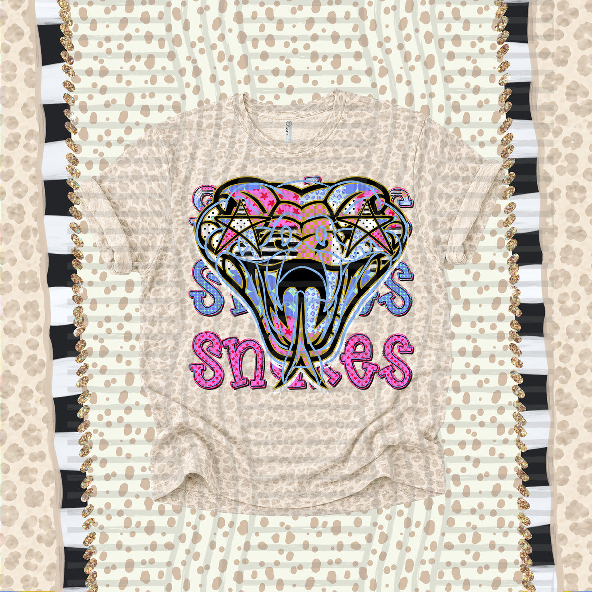 Snakes-Dolly Doodle Print (Caplinger) DTF Transfer