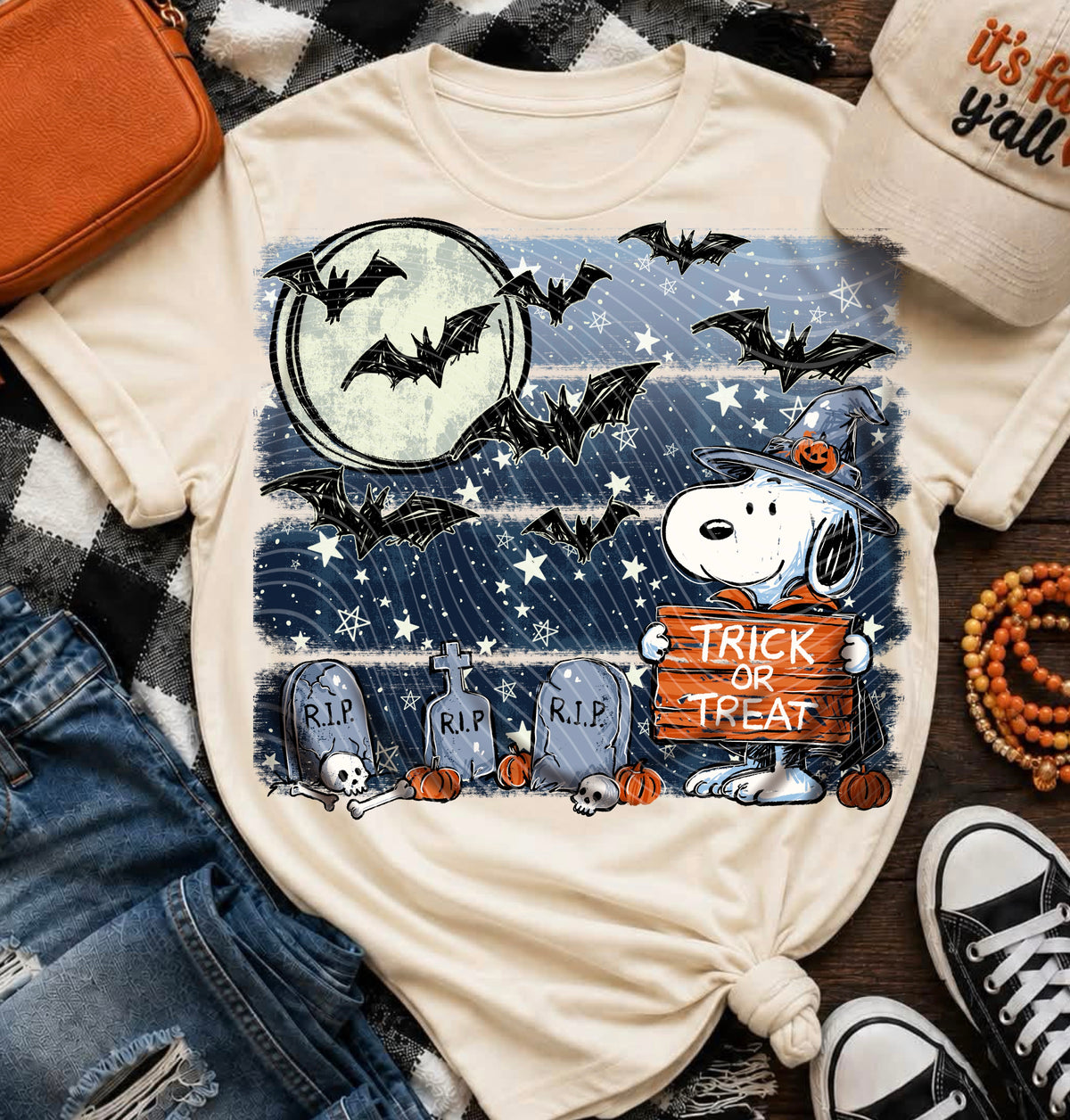 Snoop trick or treat spooky stripes (AG) DTF Transfer