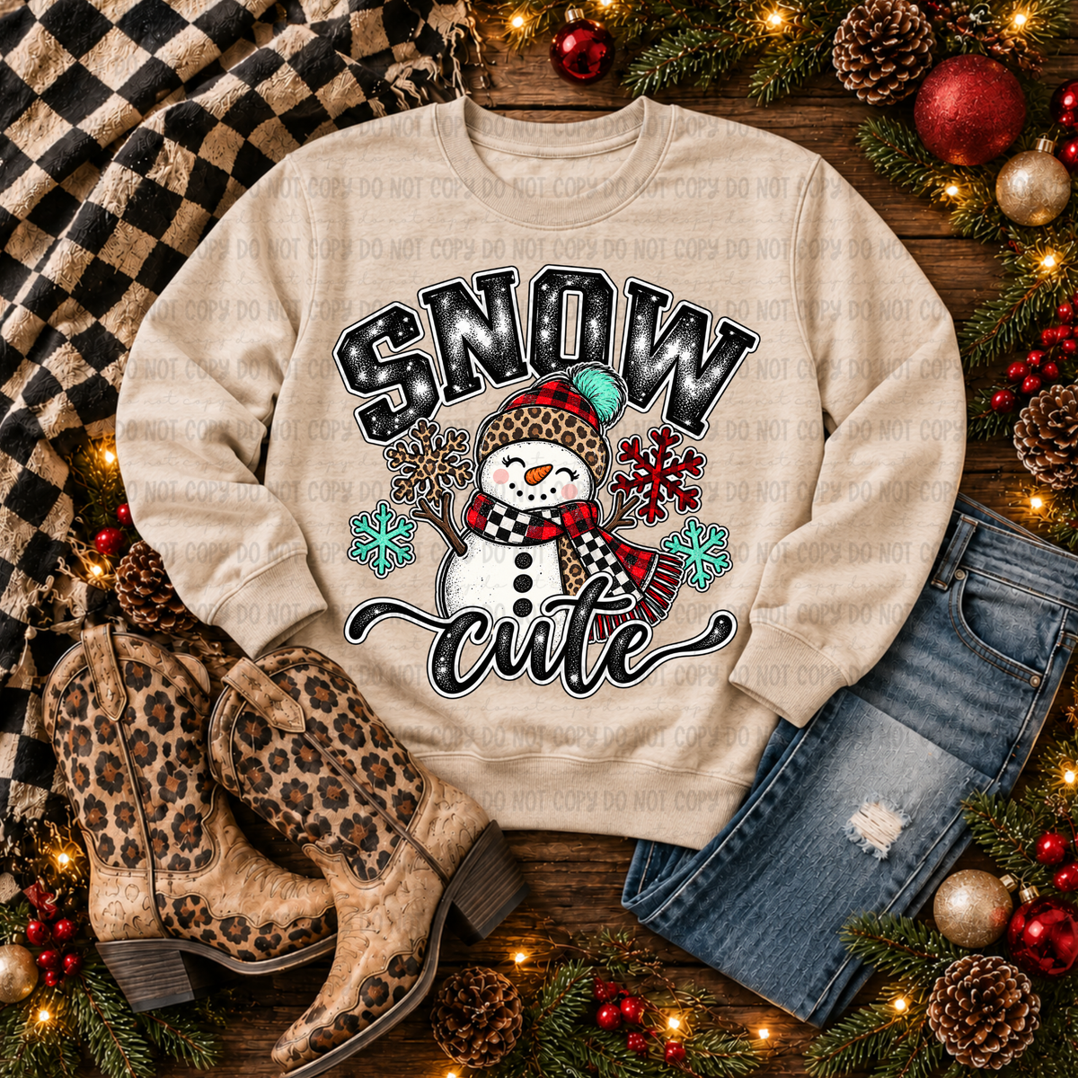 Snow Cute- (Revel) DTF Transfer
