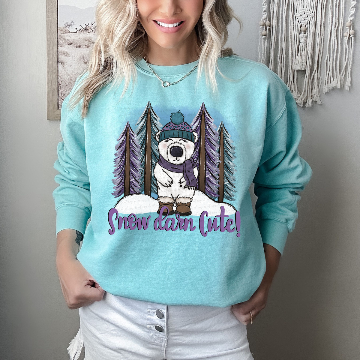 Snow Damn Cute 116982 DTF Transfer