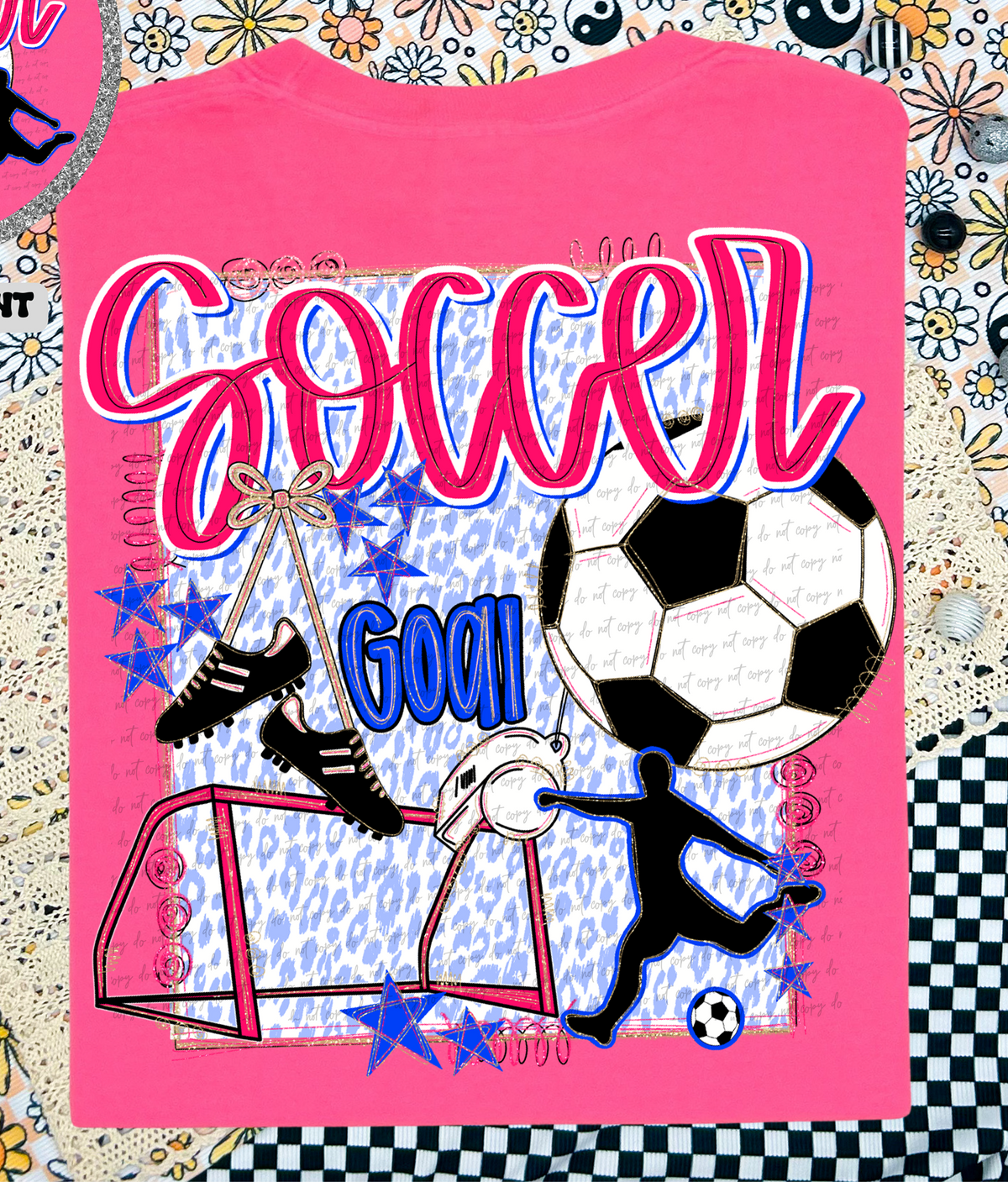 Soccer Preppy Goal (Back Print) 81904 DTF Transfer
