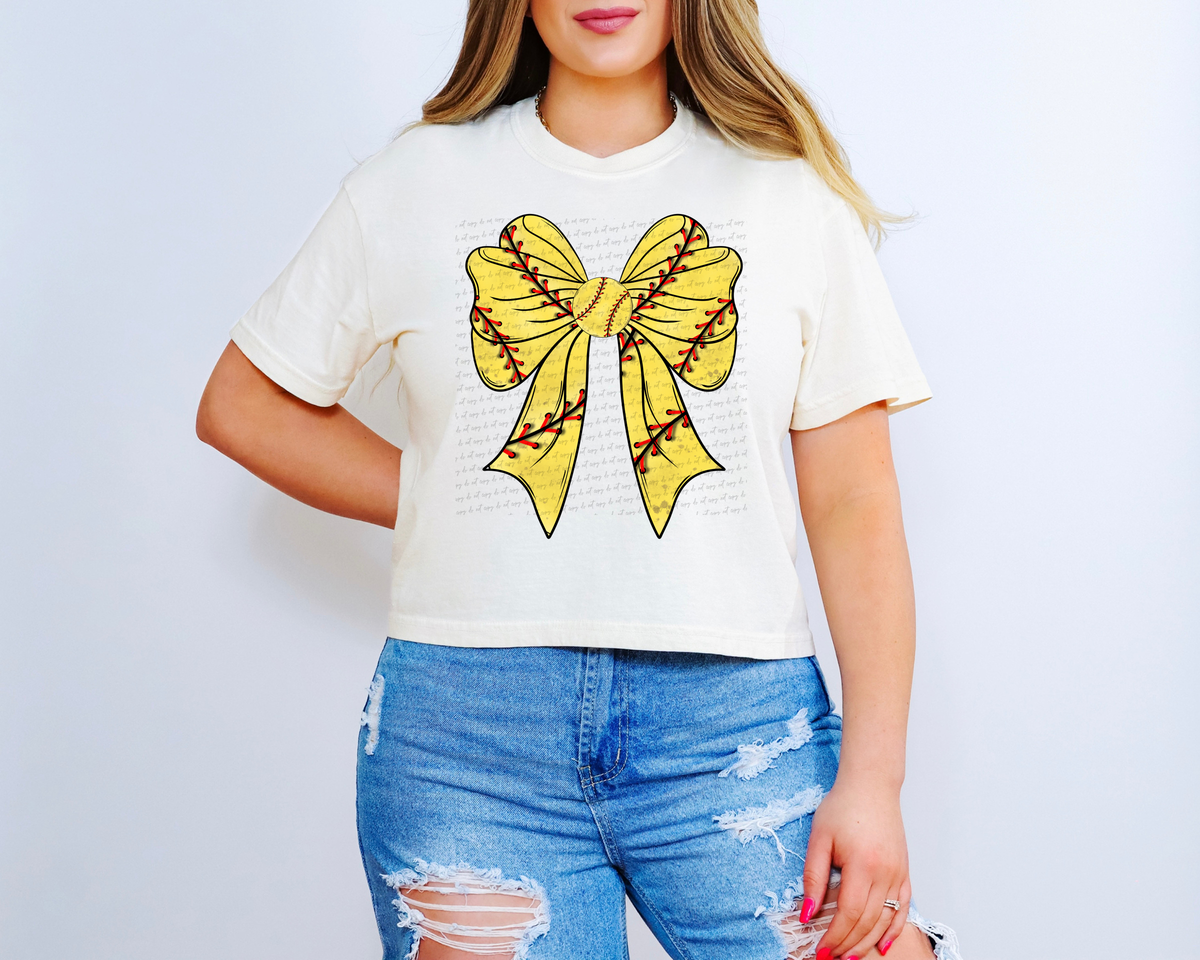 Softball Bow 86450 DTF Transfer