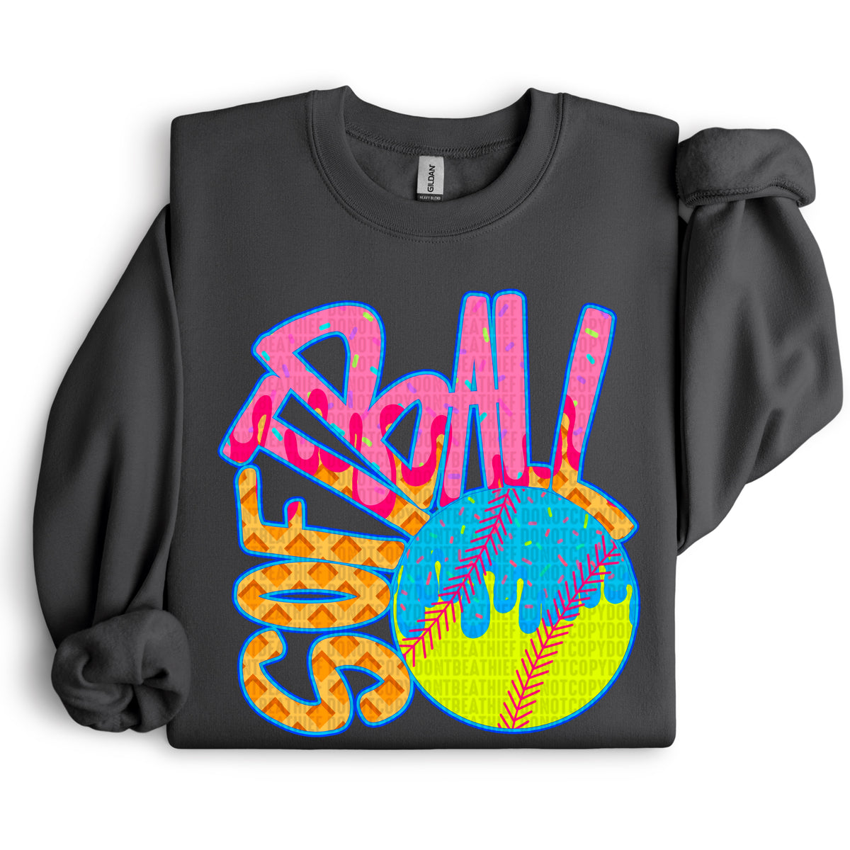 Softball drip 106052 DTF transfer