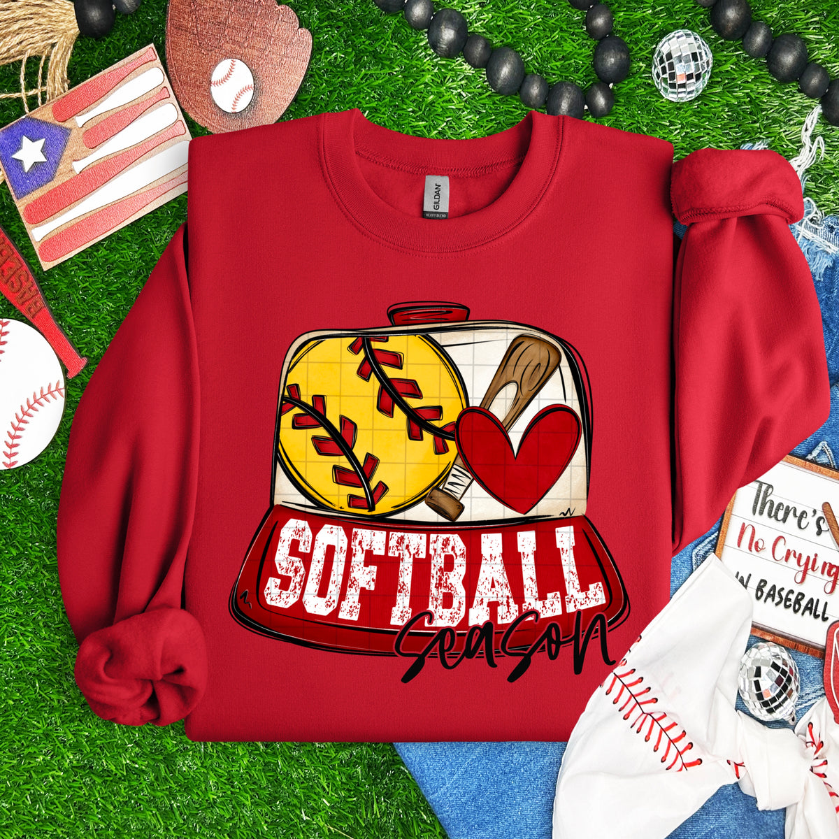 Softball season hat (SDD) DTF Transfer