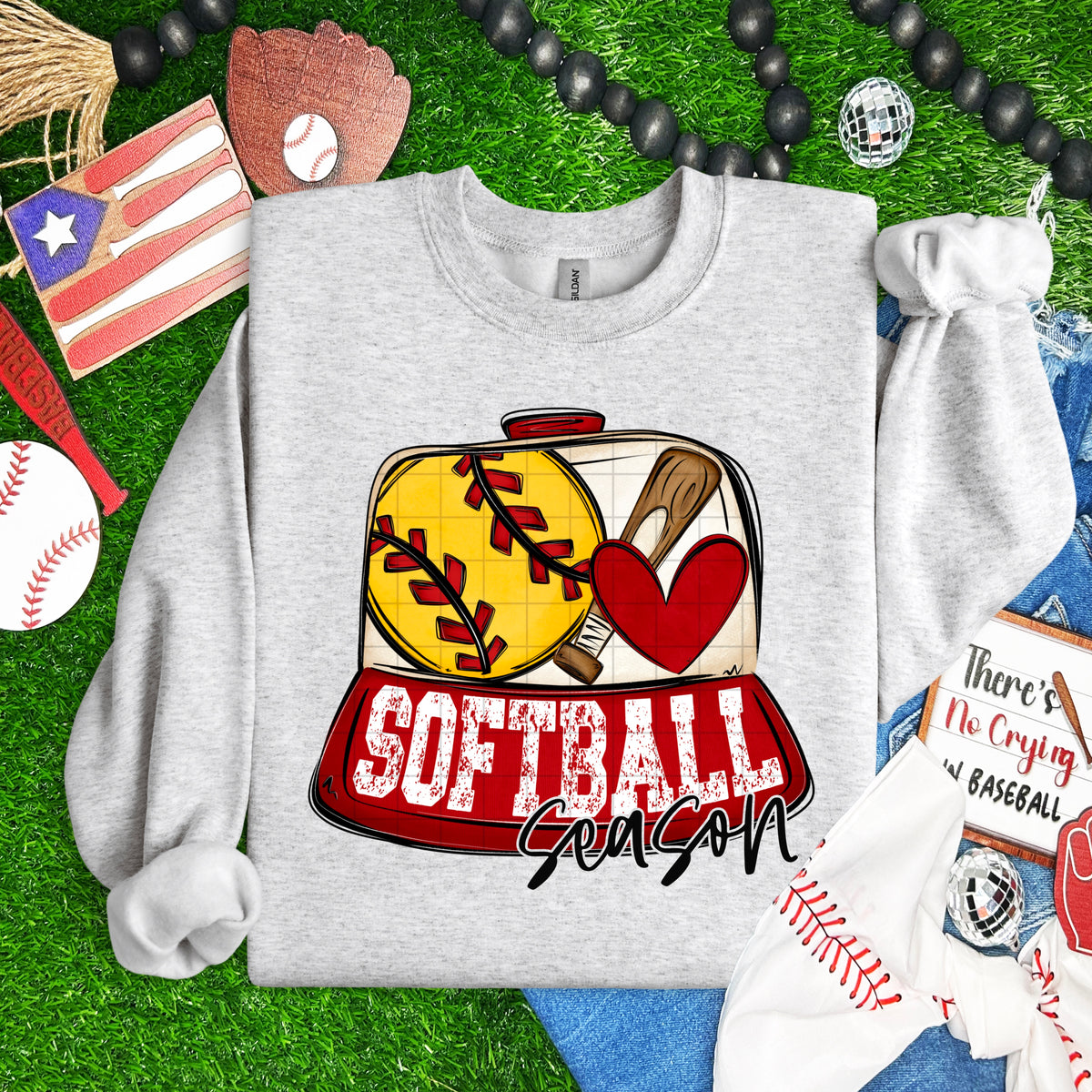 Softball season hat (SDD) DTF Transfer