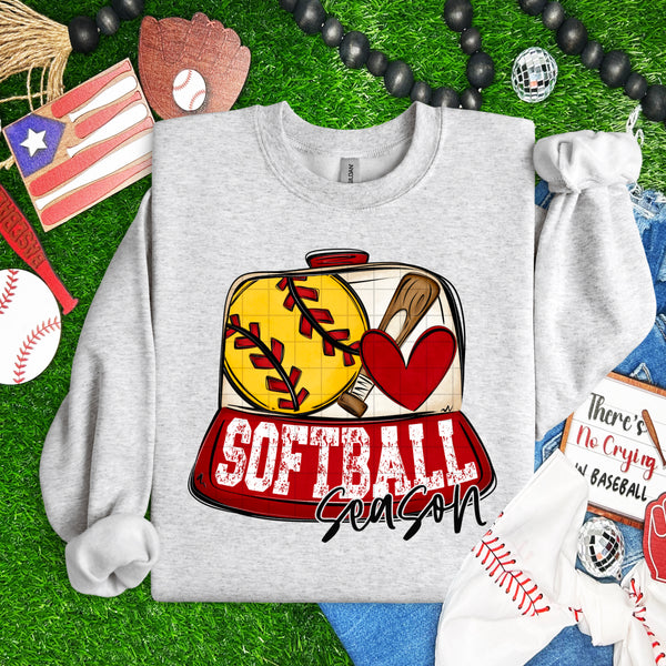Softball season hat (SDD) DTF Transfer
