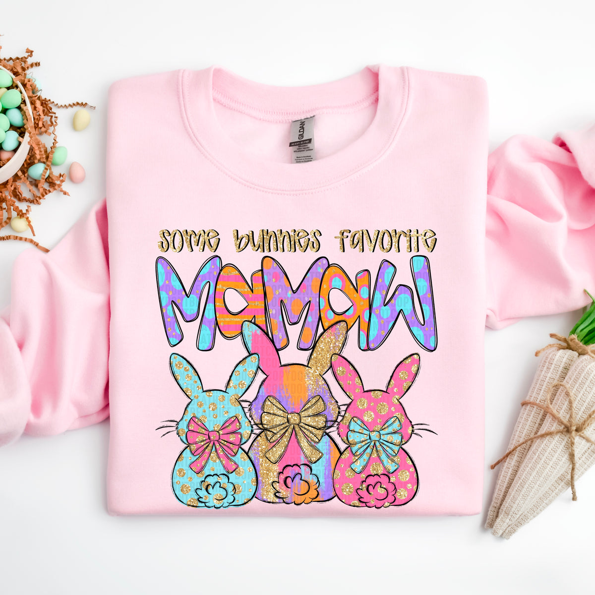 Some Bunnies Favorite Mamaw (SDD) 83365  DTF Transfer
