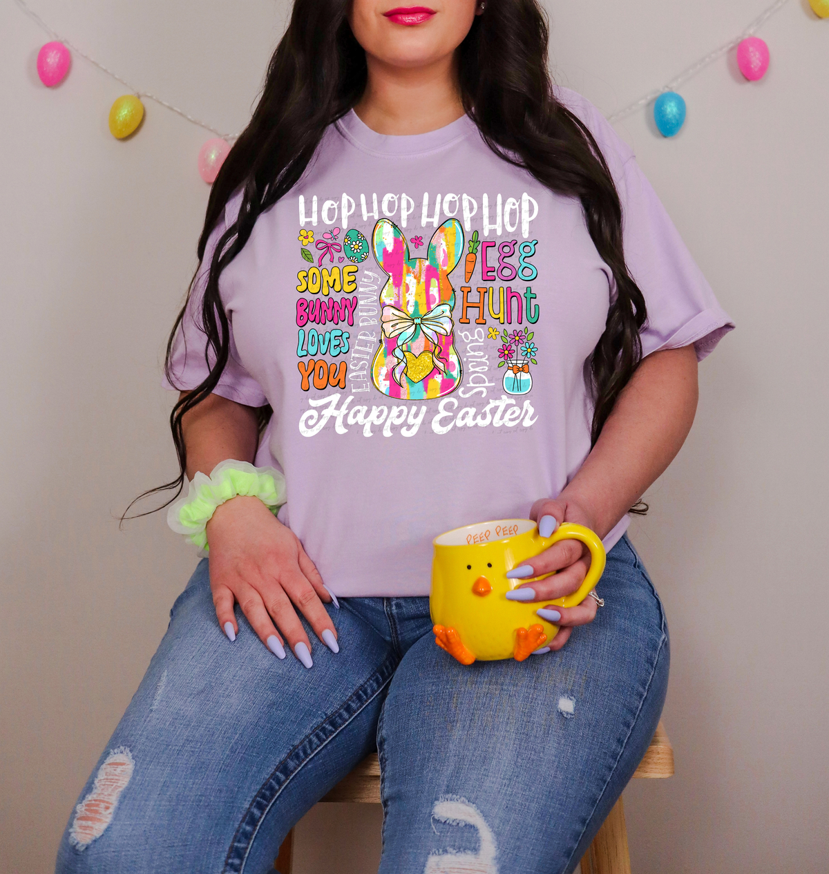 Some Bunny Loves You Happy Easter 117626 DTF transfer