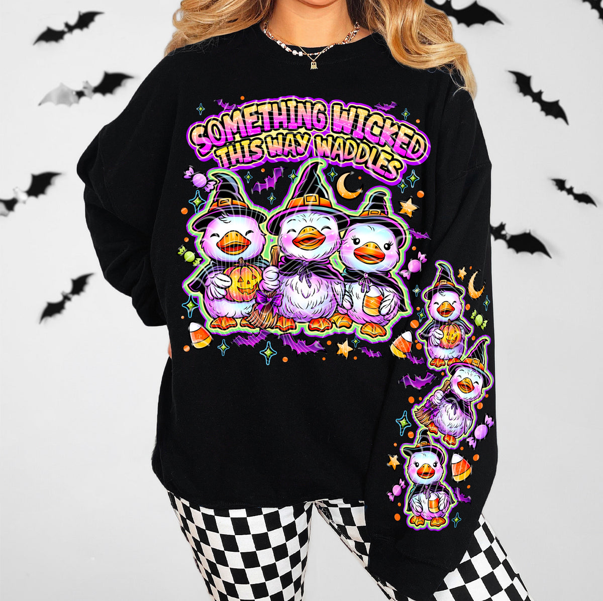 Ducks witch hat (SLEEVE ONLY) (Gravitee) DTF transfer
