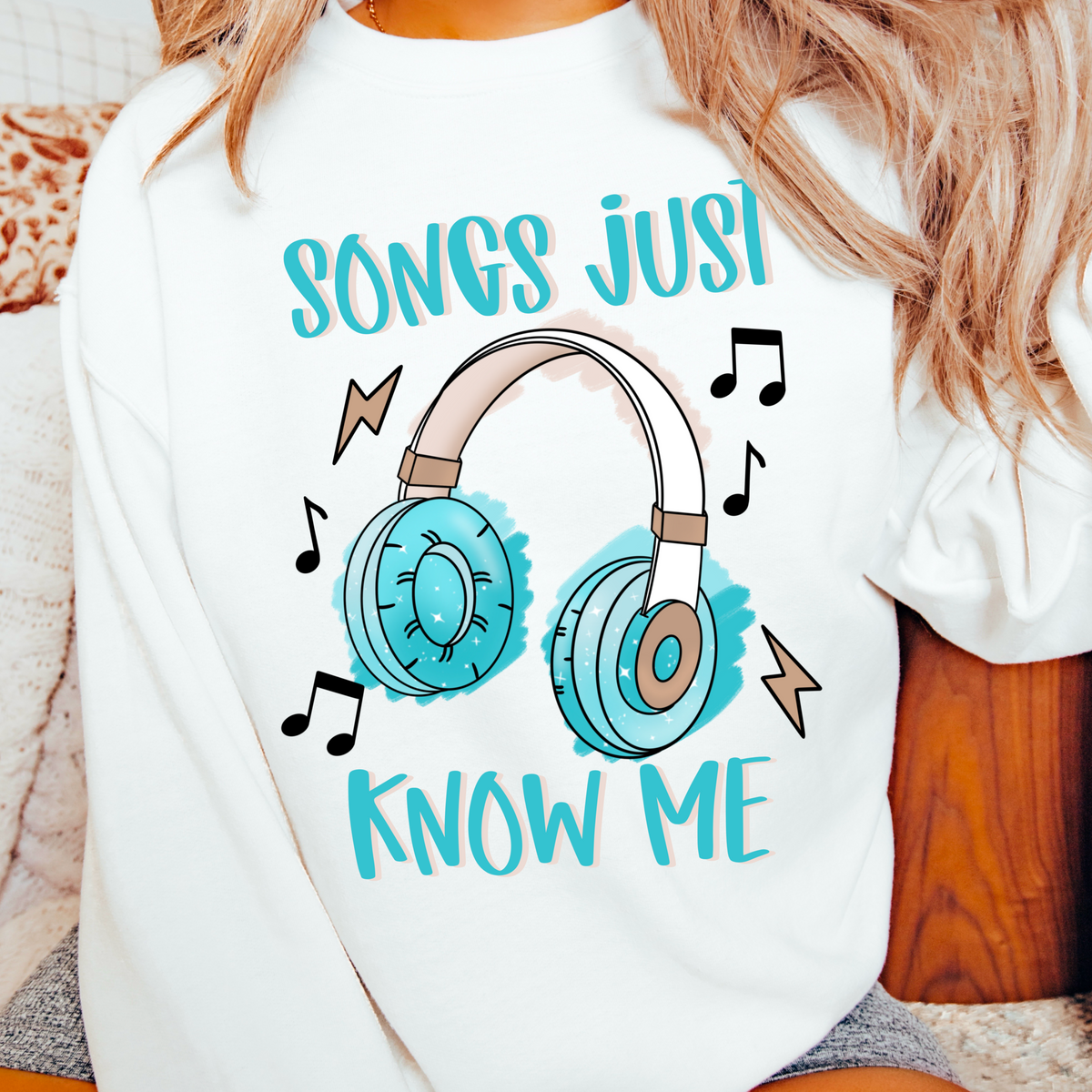 Songs just know me (CMD) DTF transfer