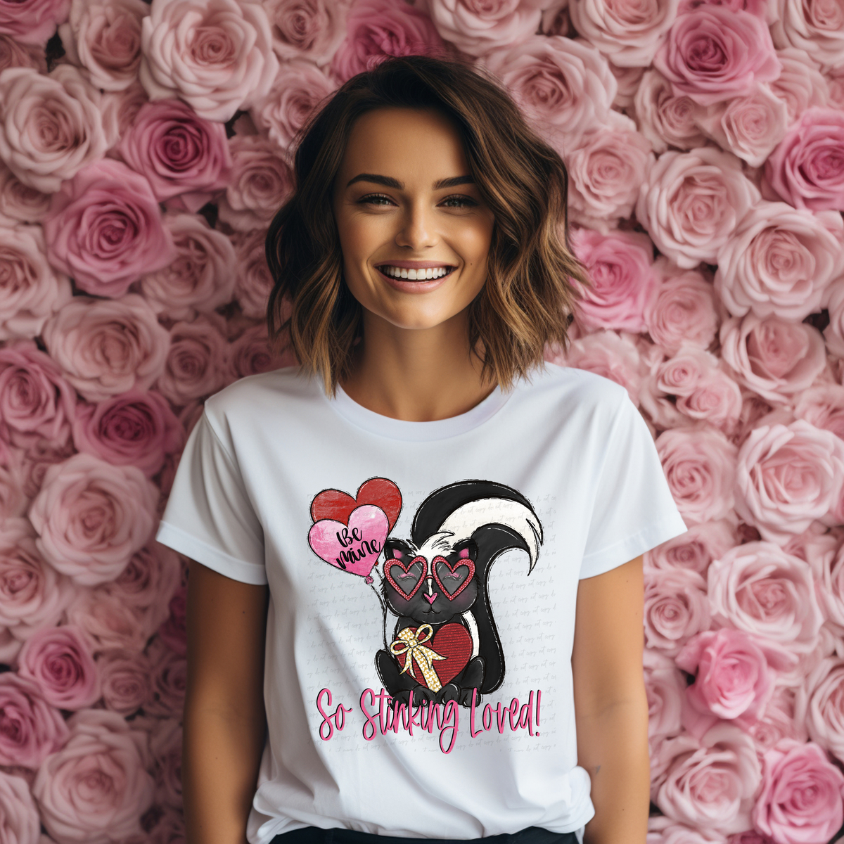 So Stinking Love Be Mine Hearts Balloons 116984 DTF Transfer