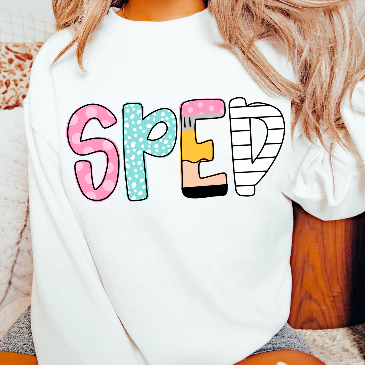 Sped Pencil/Paper Font (CMD) 100577 DTF transfer