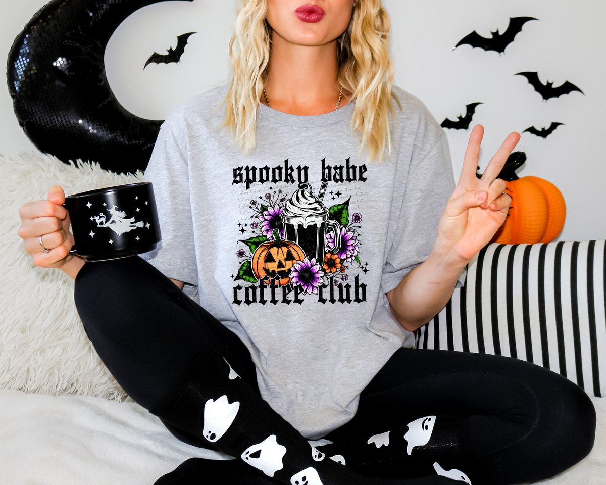 Spooky Babe Coffee Club 46619 DTF transfer