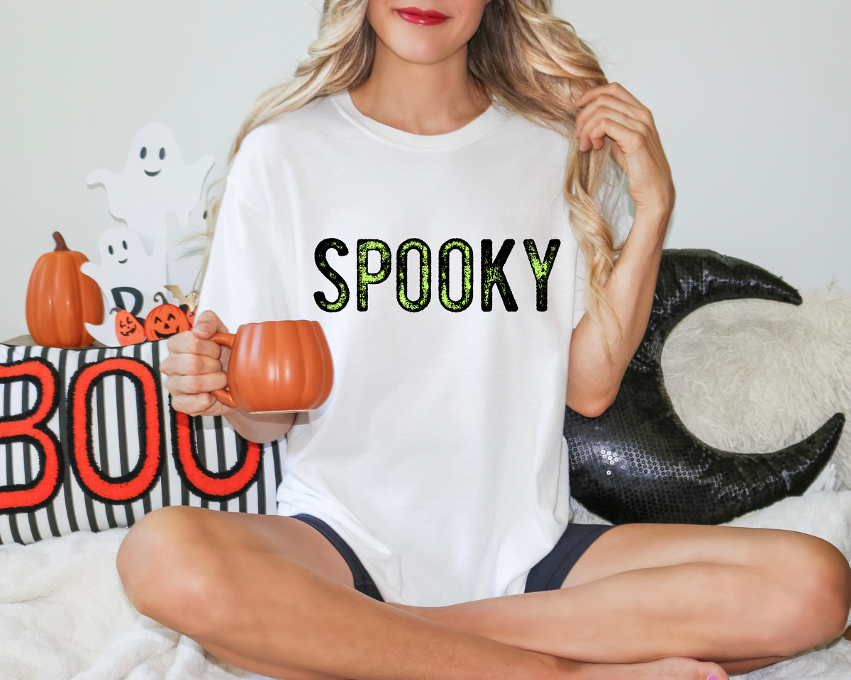 Spooky Black and Green Font 114698 DTF transfer