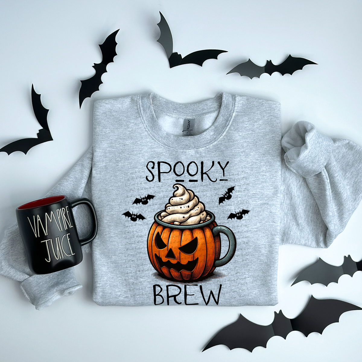 Spooky Brew Pumpkin Mug 59428 DTF transfer