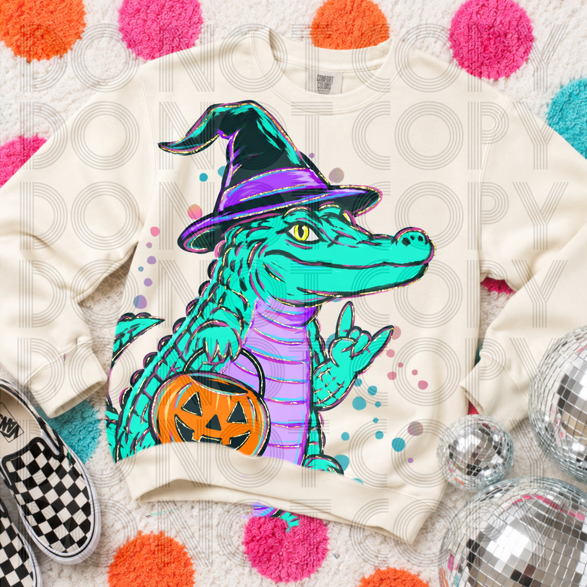 Spooky Crocodile (Renewed) DTF Transfer