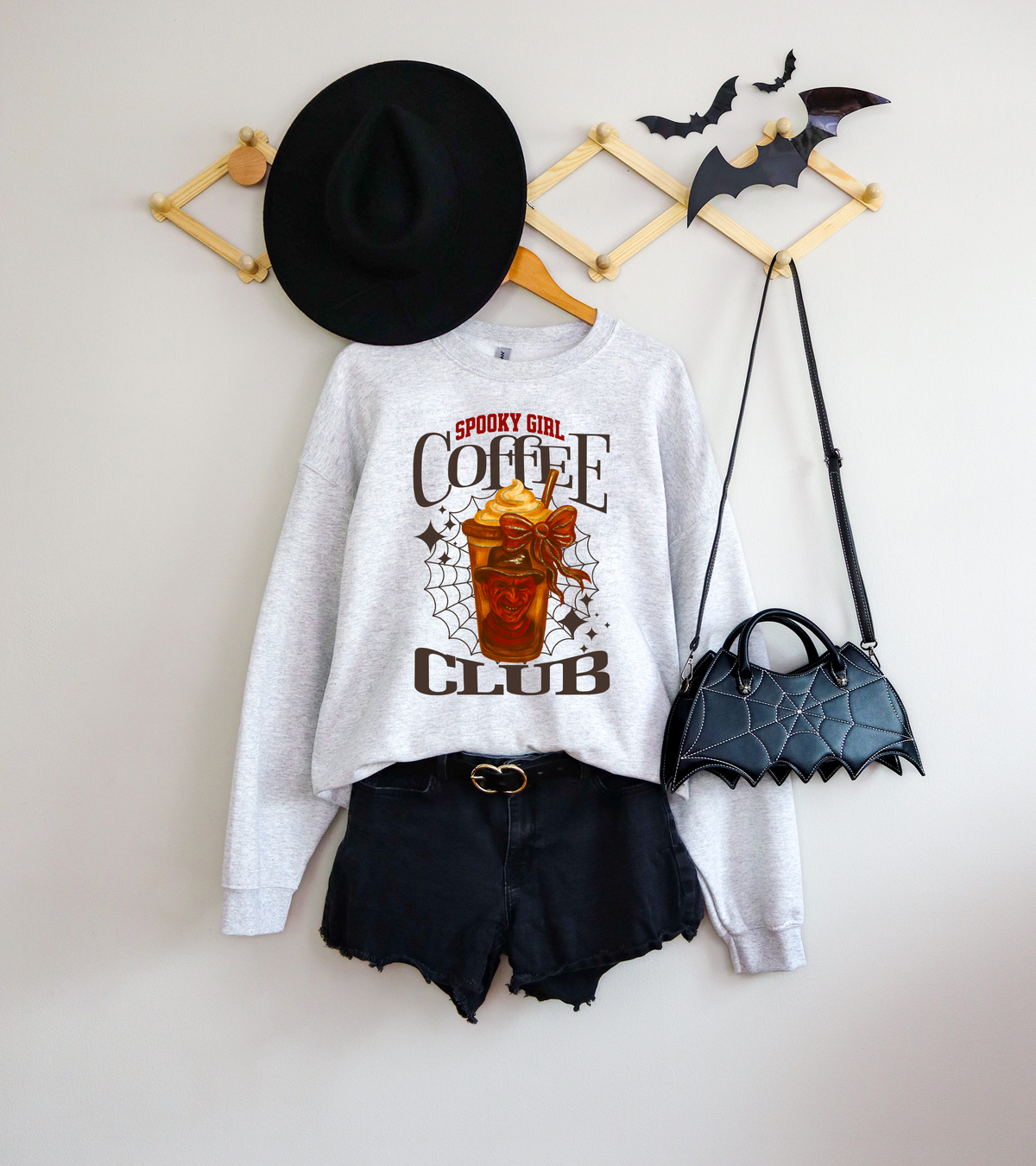 Spooky Girl Coffee Club Fred 111393 DTF transfer