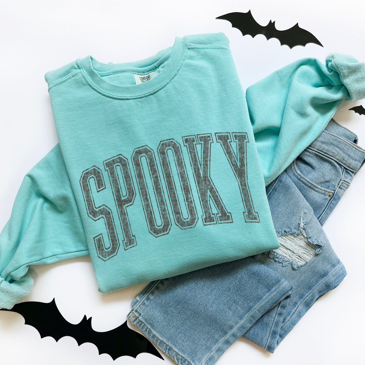 Spooky Grunge Black 104603 DTF transfer