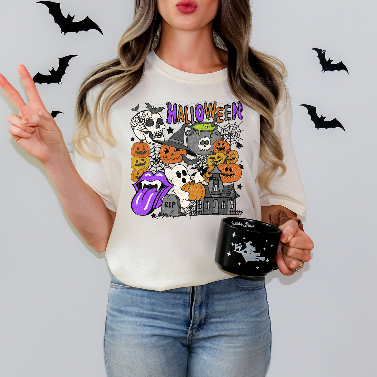 Spooky Halloween Cluster 108775 DTF transfer