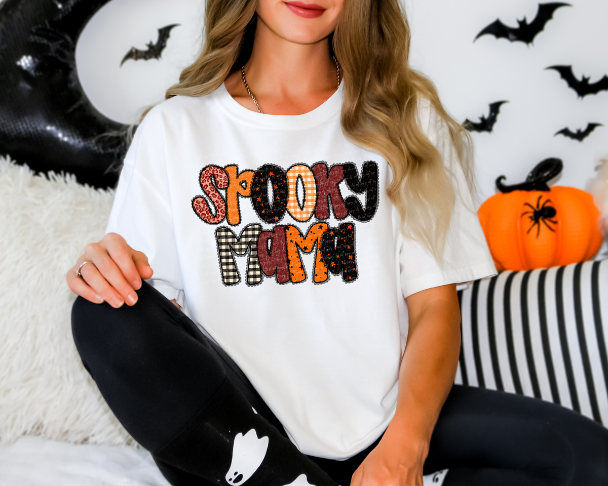Spooky Mama Lace Black 104701 DTF transfer